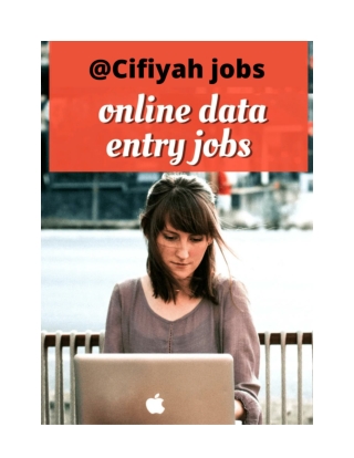 Part time work from home data entry jobs