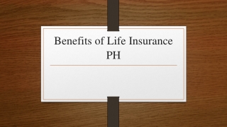 Benefits of Life Insurance PH