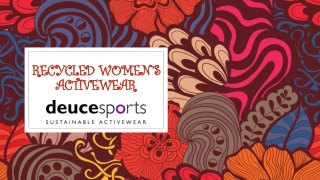 Recycled Women’s Activewear Uk