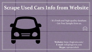 Scrape Used Cars Info from Website