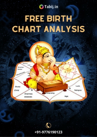 Vedic astrology chart interpretation with birth chart analysis