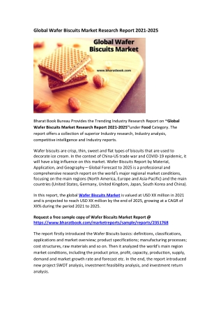 Global Wafer Biscuits Market Research Report 2021-2025