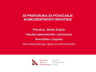 55 PREPORUKA ZA POVEĆANJE KONKURENTNOSTI HRVATSKE