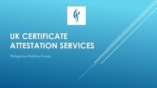 UK BIRTH CERTIFICATE ATTESTATION AND LEGALIZATION SERVICE