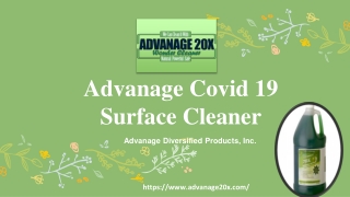 Advanage Covid 19 Surface Cleaner