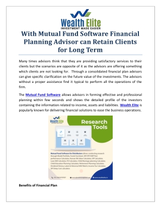 How Top Mutual Fund Software in India is Strengthening Investment Segment?