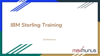 IBM Sterling training & certification tips on this