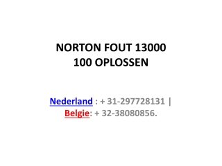 NORTON FOUT 13000 100 OPLOSSEN