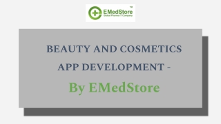 Beauty and Cosmetics App Development - EMedStore