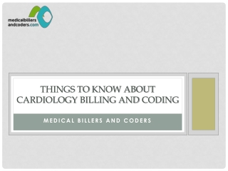 Things to know about Cardiology Billing and Coding