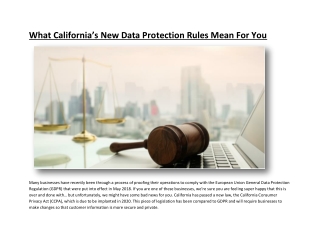 What California’s new data protection rules mean for you