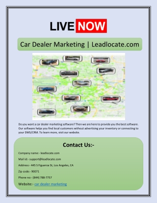Car Dealer Marketing | Leadlocate.com