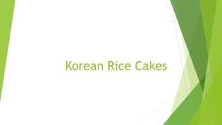 Korean Rice cakes