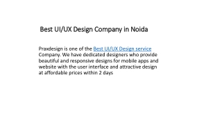 Best UI/UX Design Company in Noida