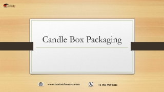 Candle box packaging Wholesale in Texas, USA