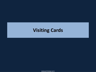 Premium Visiting Cards Printing | Buy Best Business Cards Online