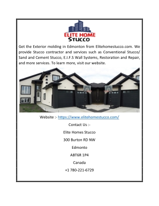 Stucco Edmonton | Elitehomestucco.com