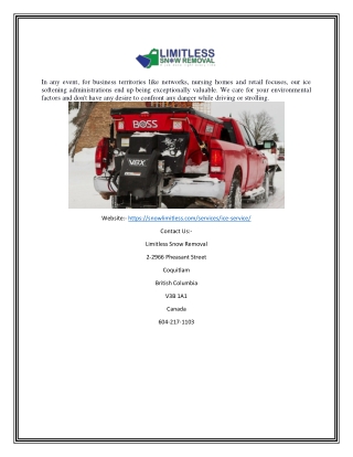 Commercial Ice Control Companies near Me | Snowlimitless.com