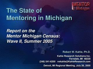The State of Mentoring in Michigan