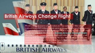 British Airways Change Flight