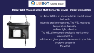 UbiBot WS1 Wireless Smart Multi Sensor IoT Device - UbiBot Online Store