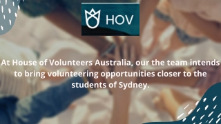 Youth Volunteering Sydney