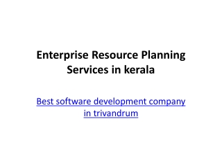 erp software development company in kerala-software development company