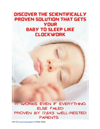 Baby sleep miracle