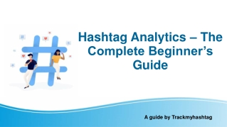 Hashtag analytics | Complete Beginner's Guide