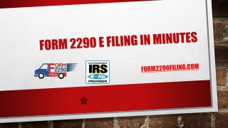 IRS Form 2290 Online Filing to IRS 2290 HVUT