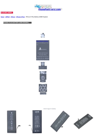 IPHONE 6 PLUS BATTERY (OEM ORIGINAL) PhonePartWorld