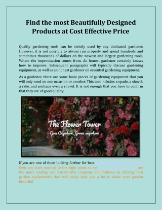Find the most Beautifully Designed Products at Cost Effective Price
