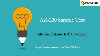 2021 Microsoft Azure IoT Developer AZ-220 Updated Dumps