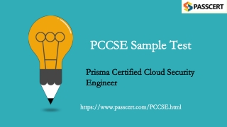 Prisma Certified Cloud Security Engineer PCCSE Certification Dumps