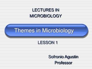 Themes in Microbiology