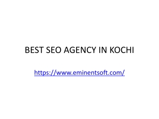 best seo agency in kochi