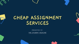 Cheap Assignment Help Services