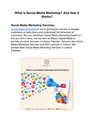 What is Social Media Marketing? And How It Works?