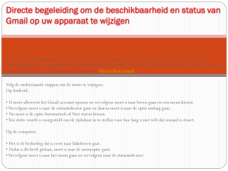 Herstellen Gmail Account kom hier voor online hulp