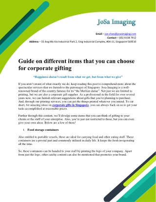 Guide on different items that you can choose for corporate gifting