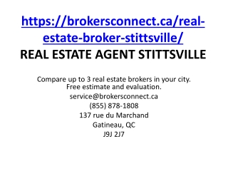 REAL ESTATE AGENT STITTSVILLE