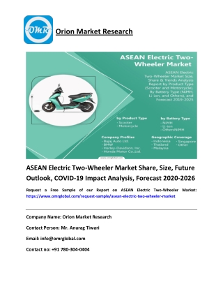 ASEAN Electric Two-Wheeler Market Size & Growth Analysis Report 2025