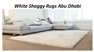 White Shaggy Rugs