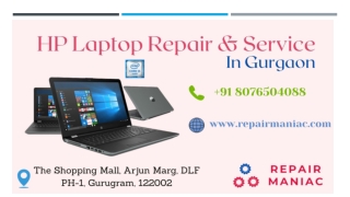 Hp Laptop Repair & Service in Gurgaon - Repair Maniac