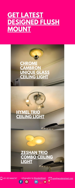 Order Ceiling Flush Mounts Lights Onlin in India