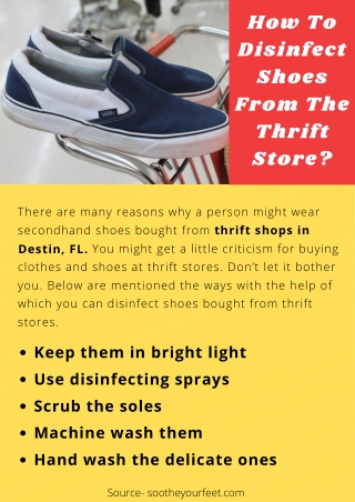 How To Disinfect Shoes From The Thrift Store?