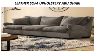 LEATHER SOFA UPHOLSTERY ABU DHABI