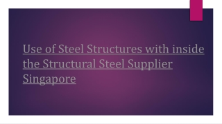 Improvement procedure withinside the Steel Company Singapore