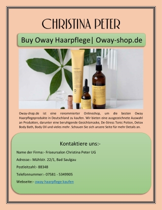 Buy Oway Haarpflege| Oway-shop.de