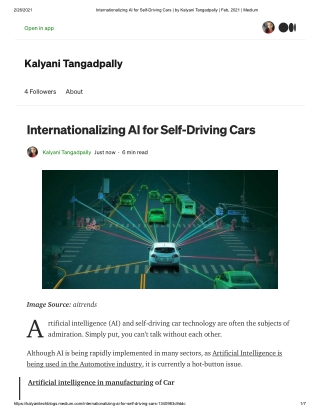 Internationalizing AI for Self-Driving Cars